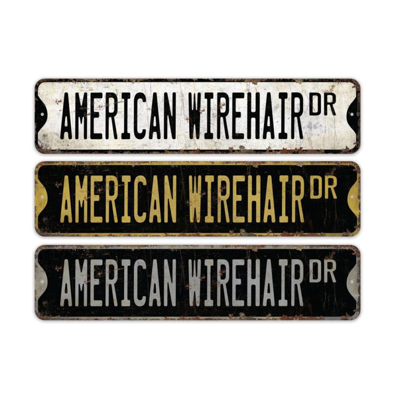 American-Wirehair-Premium-Quality-Rustic-Metal-Sign-2