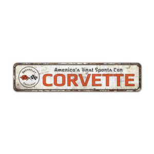 Americas-First-Sports-Car-Premium-Quality-Rustic-Metal-Sign-2