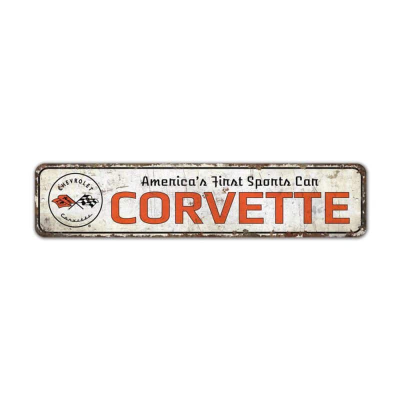 Americas-First-Sports-Car-Premium-Quality-Rustic-Metal-Sign-2