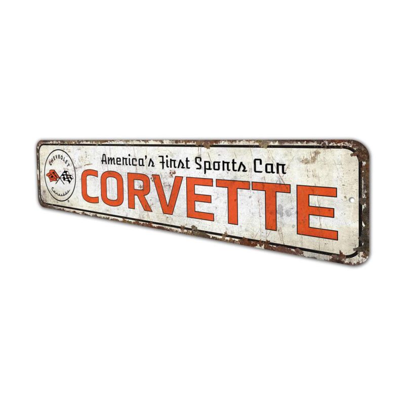 Americas-First-Sports-Car-Premium-Quality-Rustic-Metal-Sign-4