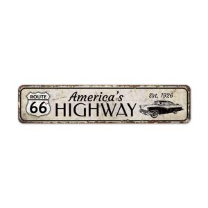 Americas-Highway-Premium-Quality-Rustic-Metal-Sign-2