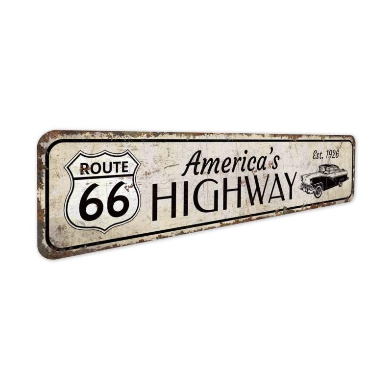 Americas-Highway-Premium-Quality-Rustic-Metal-Sign-3