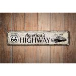 Americas-Highway-Premium-Quality-Rustic-Metal-Sign-Images