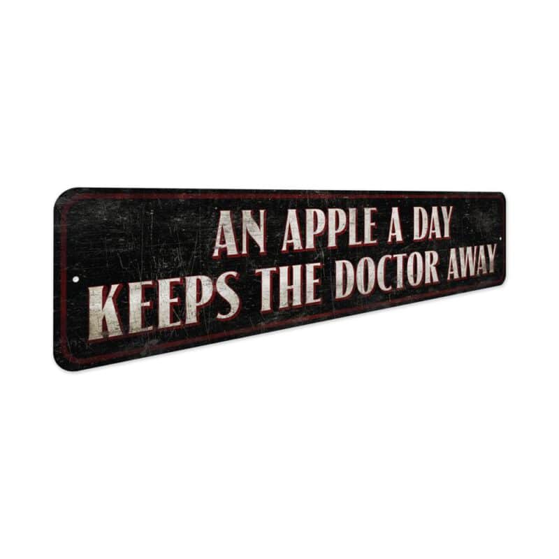 An-Apple-A-Day-Premium-Quality-Rustic-Metal-Sign-3