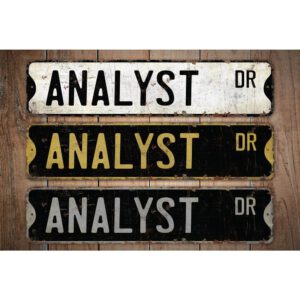 Analyst-Premium-Quality-Rustic-Metal-Sign-Images