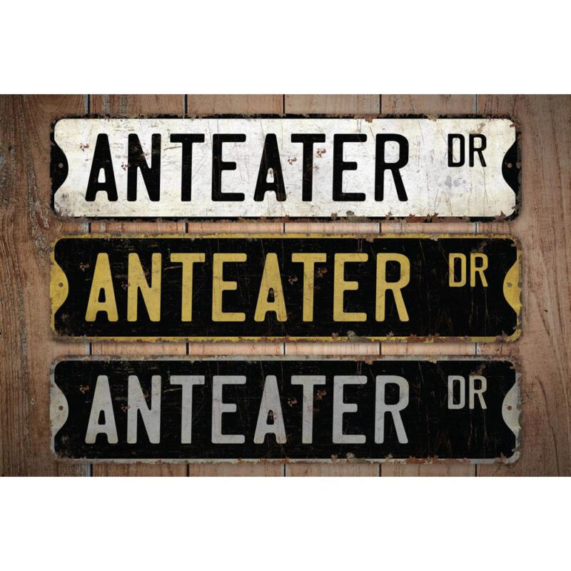 Anteater-Premium-Quality-Rustic-Metal-Sign-Images