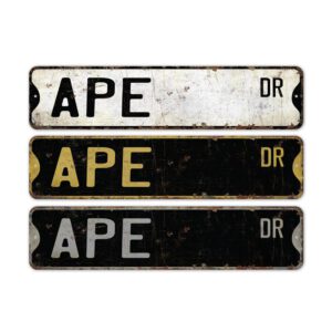 Ape-Premium-Quality-Rustic-Metal-Sign-2