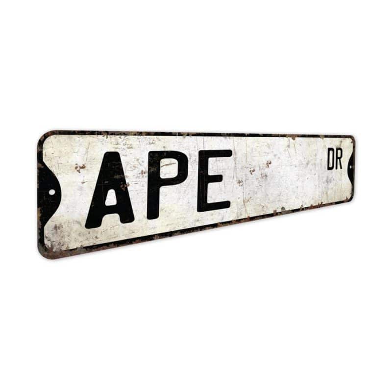 Ape-Premium-Quality-Rustic-Metal-Sign-3