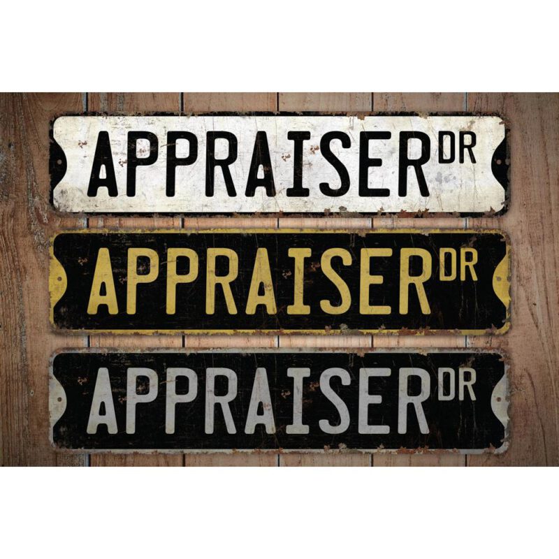 Appraiser-Premium-Quality-Rustic-Metal-Sign-Images