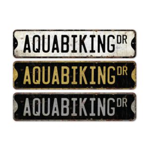 Aquabiking-Premium-Quality-Rustic-Metal-Sign-2