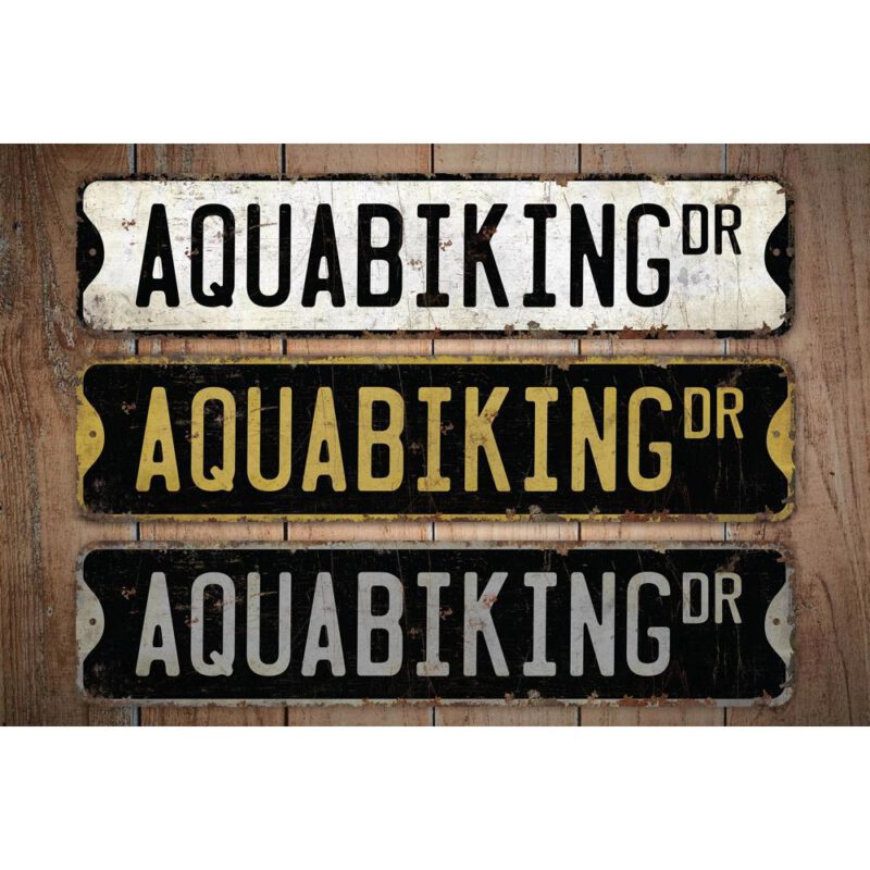 Aquabiking-Premium-Quality-Rustic-Metal-Sign-Images