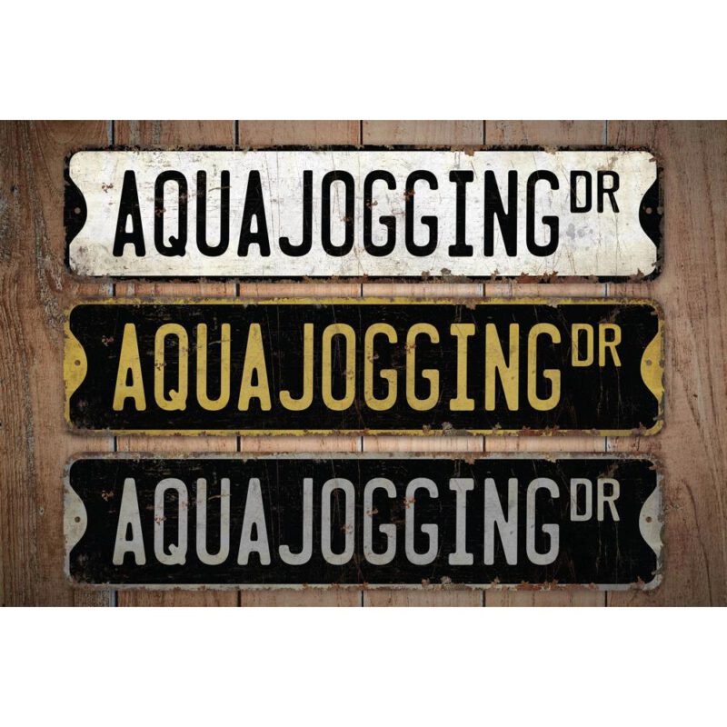 Aquajogging-Premium-Quality-Rustic-Metal-Sign-Images