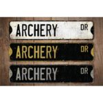 Archery-Premium-Quality-Rustic-Metal-Sign-Images