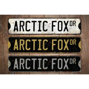 Arctic-Fox-Premium-Quality-Rustic-Metal-Sign-Images