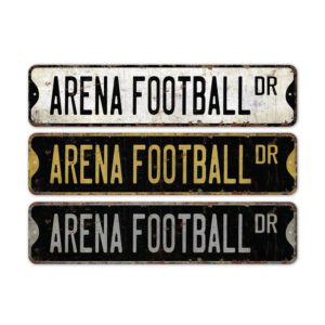 Arena-Football-Premium-Quality-Rustic-Metal-Sign-2