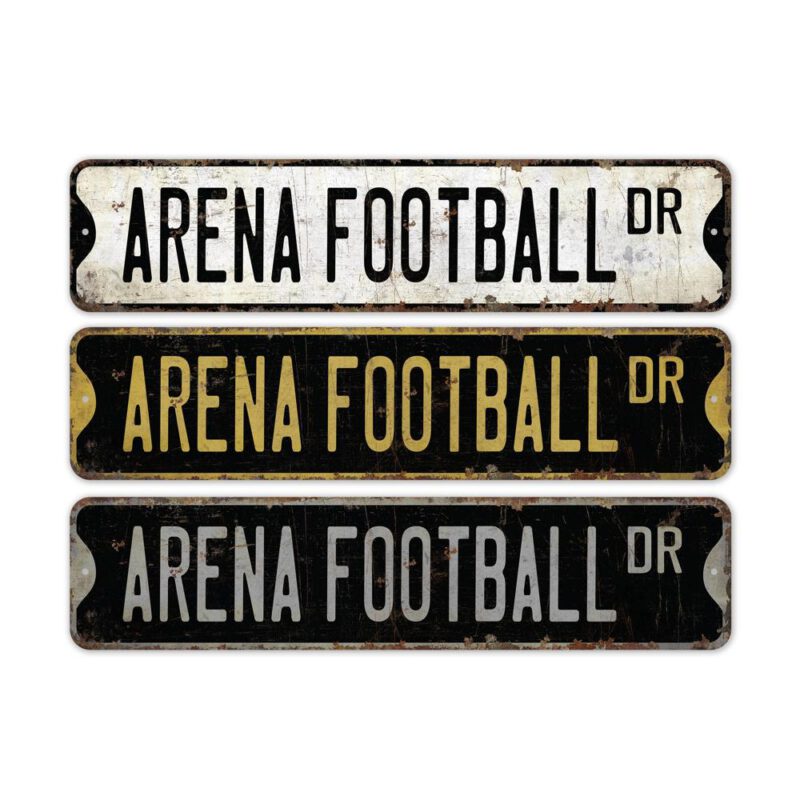 Arena-Football-Premium-Quality-Rustic-Metal-Sign-2