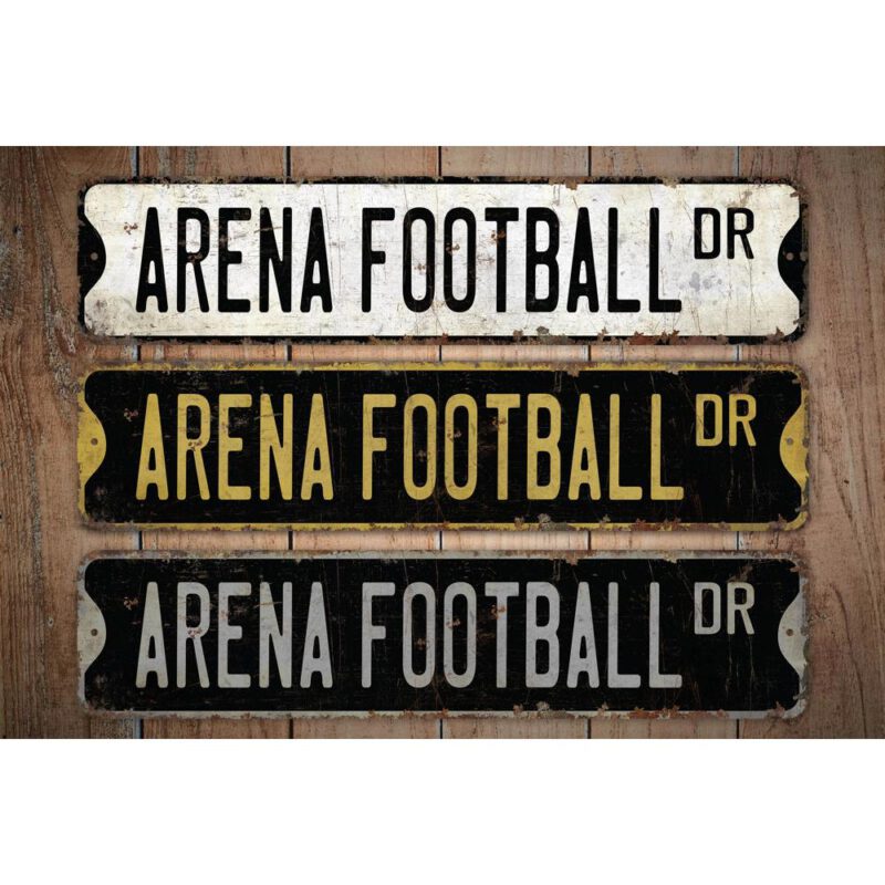 Arena-Football-Premium-Quality-Rustic-Metal-Sign-Images