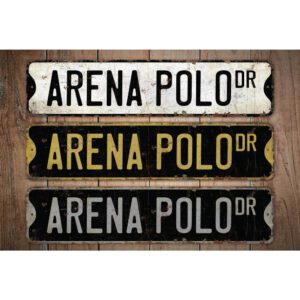 Arena-Polo-Premium-Quality-Rustic-Metal-Sign-Images