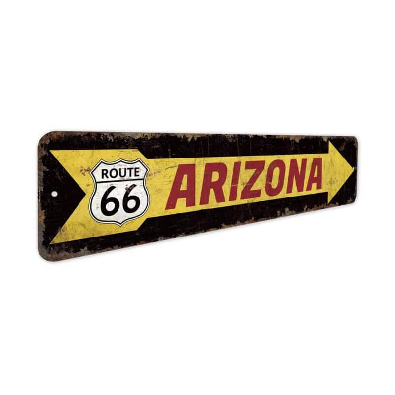 Arizona-Route-66-Premium-Quality-Rustic-Metal-Sign-3