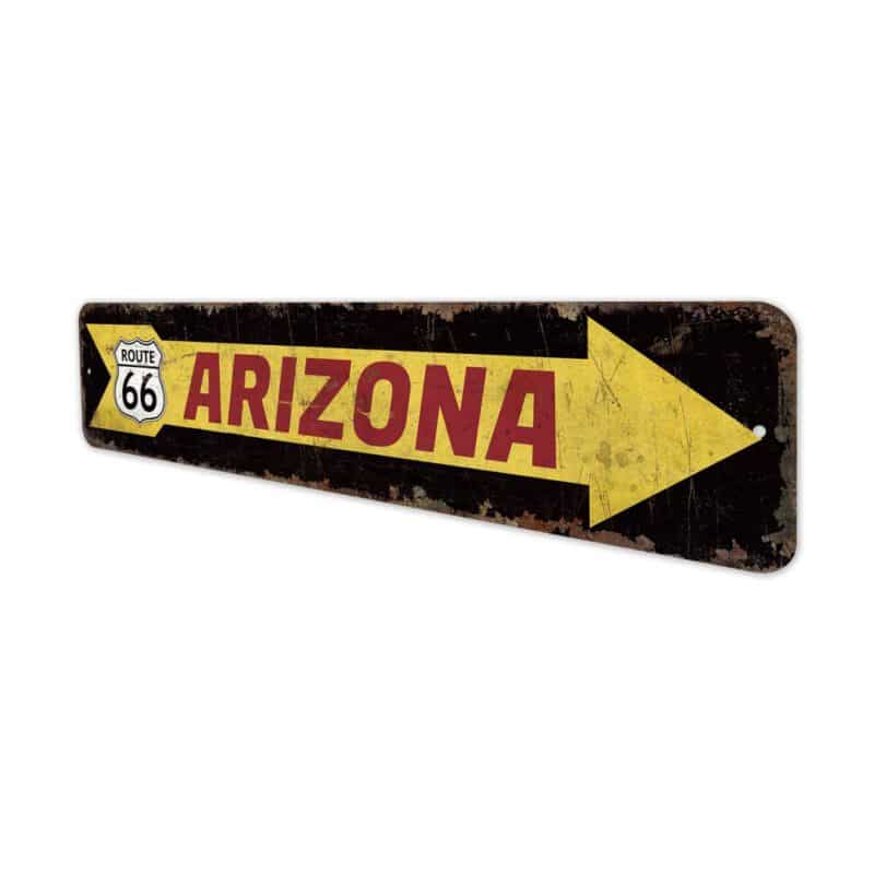 Arizona-Route-66-Premium-Quality-Rustic-Metal-Sign-4