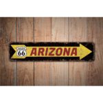 Arizona-Route-66-Premium-Quality-Rustic-Metal-Sign-Images