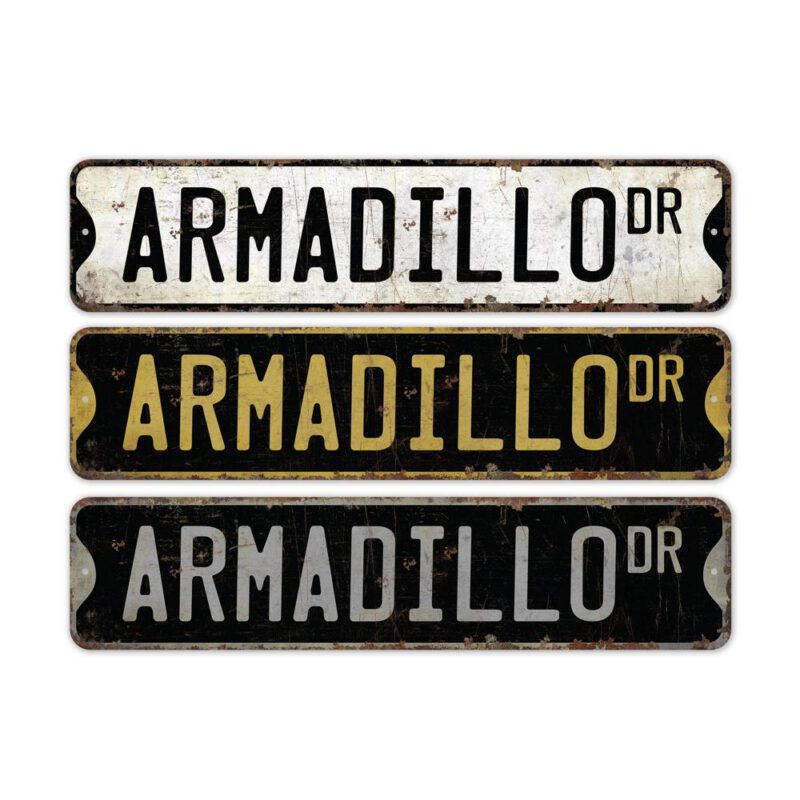 Armadillo-Premium-Quality-Rustic-Metal-Sign-2