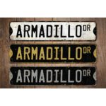 Armadillo-Premium-Quality-Rustic-Metal-Sign-Images