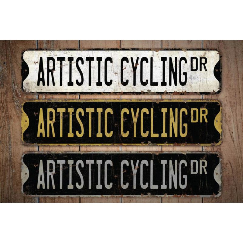 Artistic-Cycling-Premium-Quality-Rustic-Metal-Sign-Images