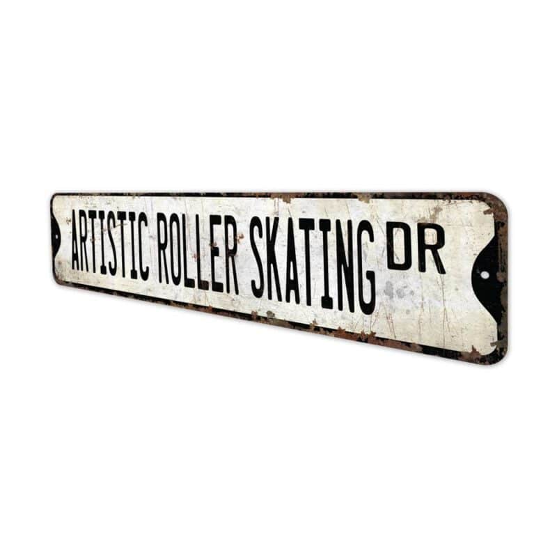 Artistic-Roller-Skating-Premium-Quality-Rustic-Metal-Sign-4