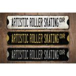 Artistic-Roller-Skating-Premium-Quality-Rustic-Metal-Sign-Images