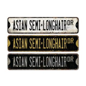 Asian-Semi-Longhair-Premium-Quality-Rustic-Metal-Sign-2