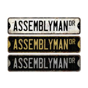 Assemblyman-Premium-Quality-Rustic-Metal-Sign-2