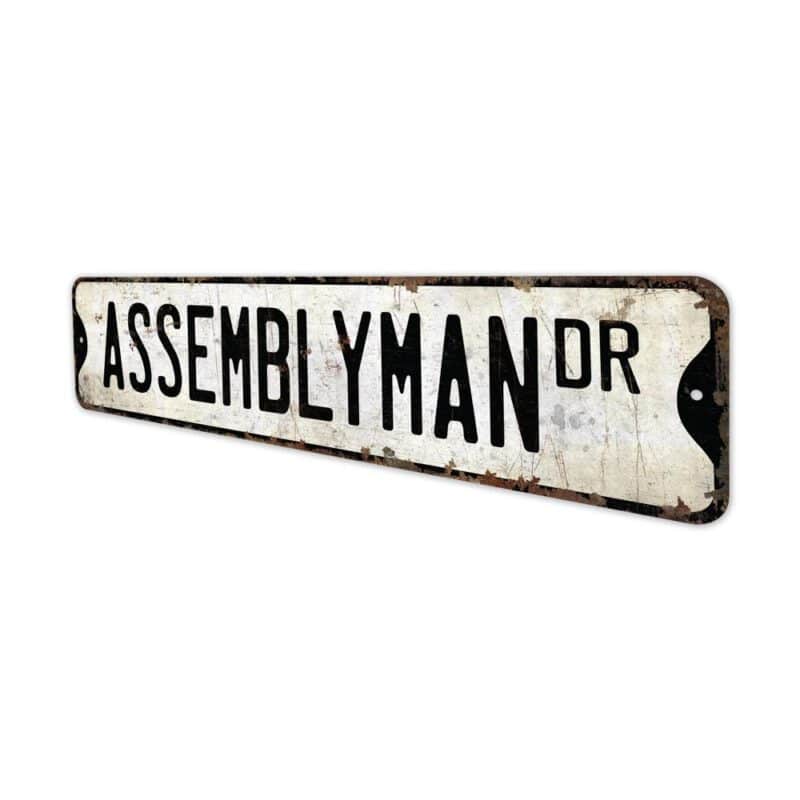 Assemblyman-Premium-Quality-Rustic-Metal-Sign-4