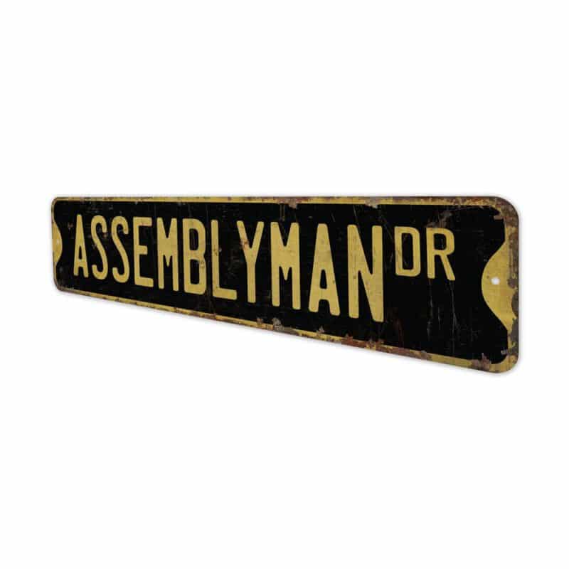 Assemblyman-Premium-Quality-Rustic-Metal-Sign-6