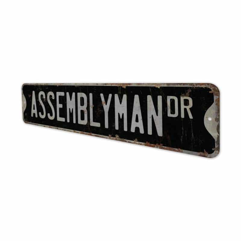 Assemblyman-Premium-Quality-Rustic-Metal-Sign-8