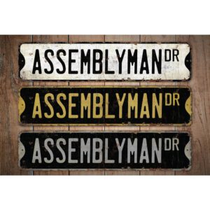 Assemblyman-Premium-Quality-Rustic-Metal-Sign-Images