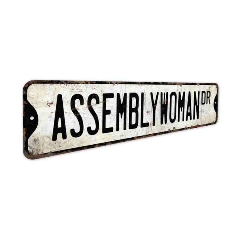 Assemblywoman-Premium-Quality-Rustic-Metal-Sign-3