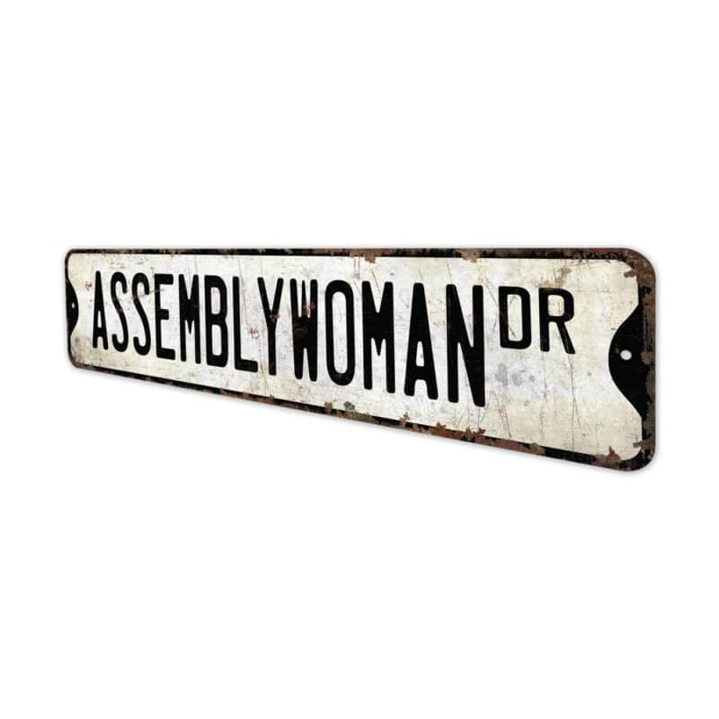 Assemblywoman-Premium-Quality-Rustic-Metal-Sign-4