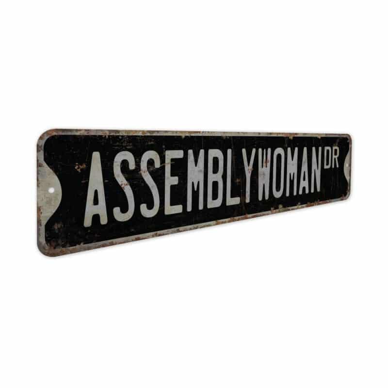 Assemblywoman-Premium-Quality-Rustic-Metal-Sign-7