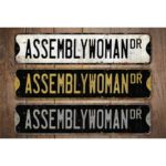 Assemblywoman-Premium-Quality-Rustic-Metal-Sign-Images