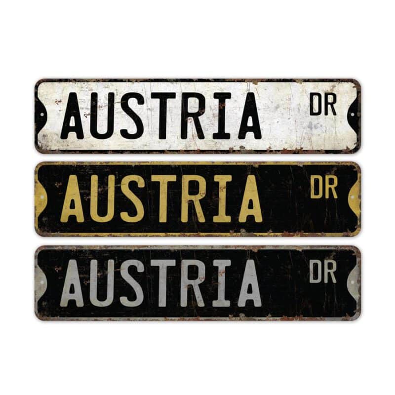 Austria-Premium-Quality-Rustic-Metal-Sign-2