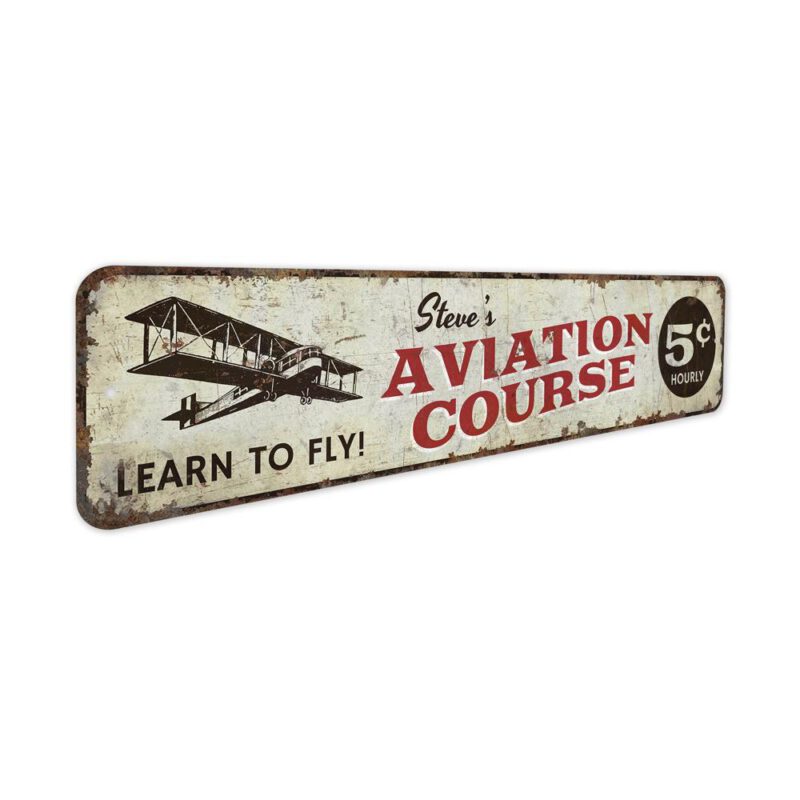 Aviation-Course-Sign-Premium-Quality-Rustic-Metal-Sign-3