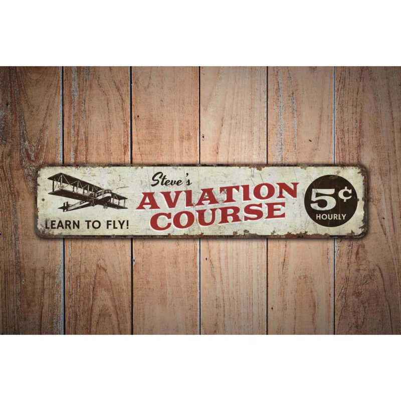 Aviation-Course-Sign-Premium-Quality-Rustic-Metal-Sign-Images