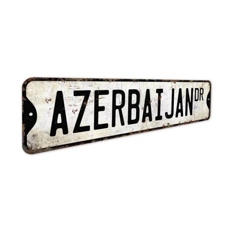 Azerbaijan-Premium-Quality-Rustic-Metal-Sign-3