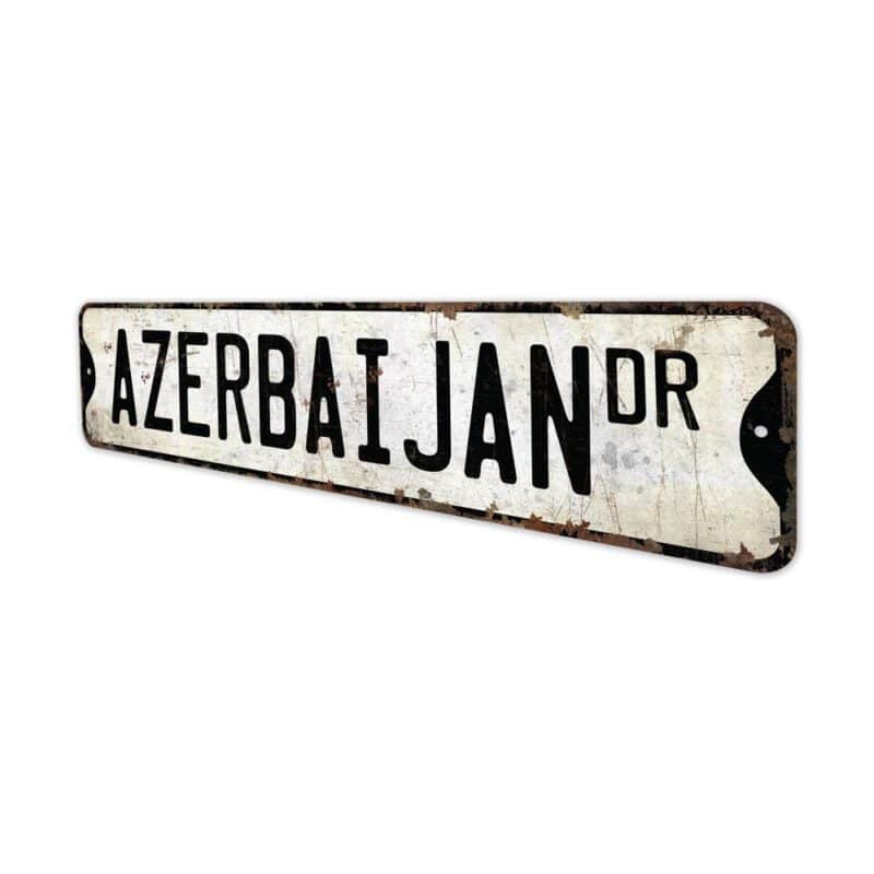 Azerbaijan-Premium-Quality-Rustic-Metal-Sign-4