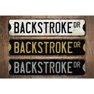 Backstroke-Premium-Quality-Rustic-Metal-Sign-Images