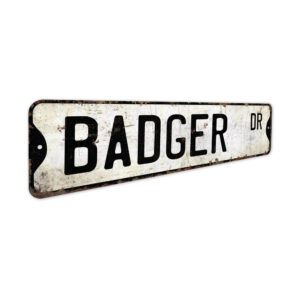 Badger-Premium-Quality-Rustic-Metal-Sign-3