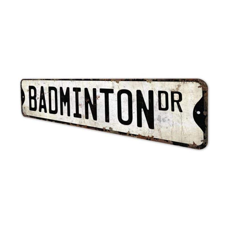 Badminton-Premium-Quality-Rustic-Metal-Sign-4