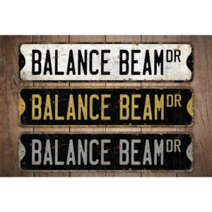 Balance-Beam-Premium-Quality-Rustic-Metal-Sign-Images