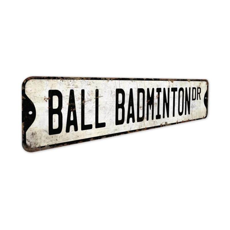 Ball-Badminton-Premium-Quality-Rustic-Metal-Sign-3